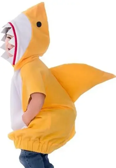 

funny Cosplay Gray Shark Hoodie Christmas Costume For Kids Halloween carnival Fancy Dress up party Children stage show disfraz