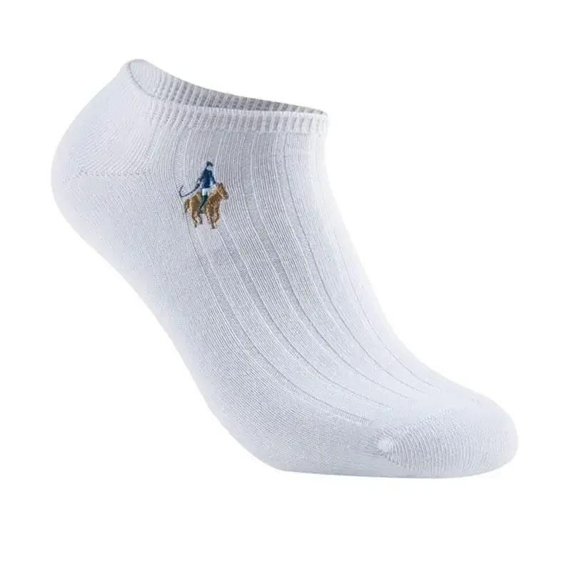 Solid Color Socks Fashion Business Men Cotton Low Cut Socks Breathable Anti-Bacterial Deodorant 3Colors Accessories Gifts