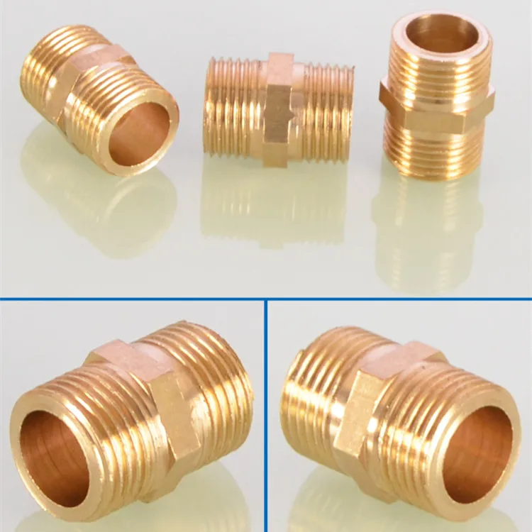 Pipe fitting Brass Pipe Hex Nipple Fitting 1/8