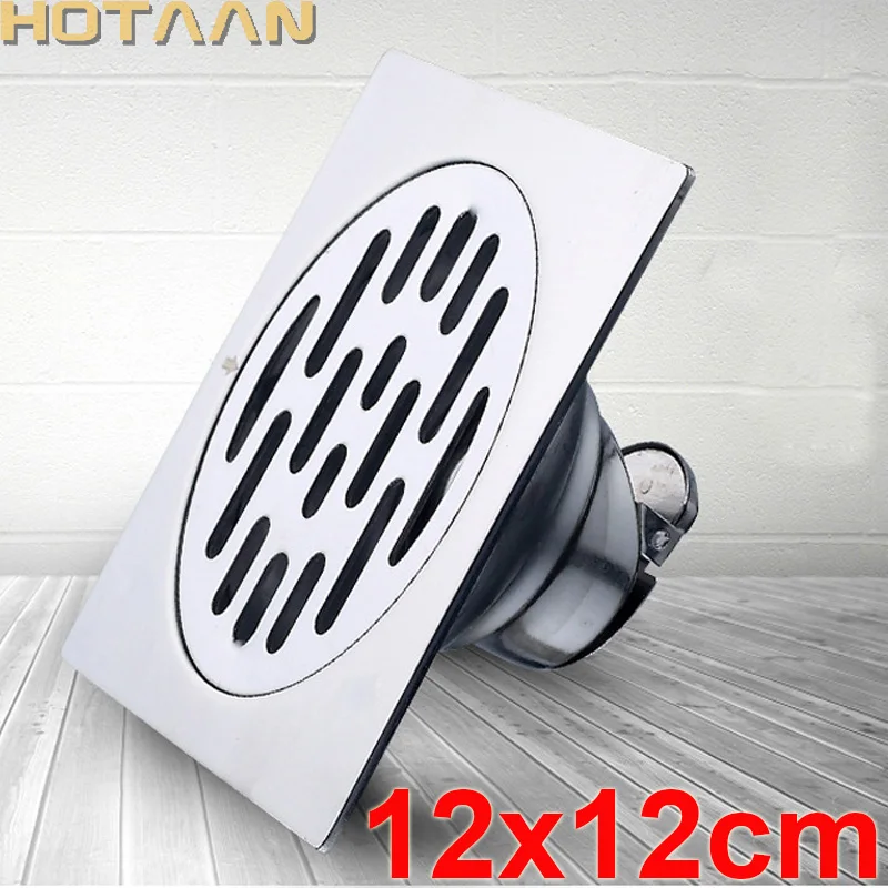 

Shower Drain Thick SUS 304# 12cm Stainless Steel Floor Drain Ordinary Bathroom Toilet Kitchen Balcony Dedicated To prevent odor