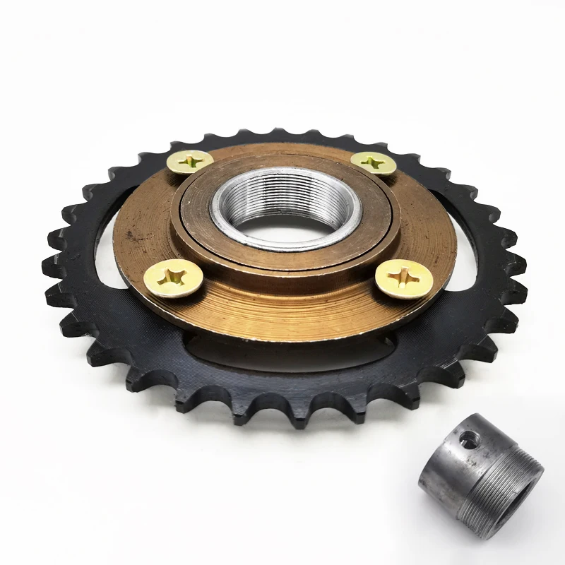 

420#32T chain disc gearless flywheel 13mm16/20/21/23/26/29/31mm connector, manpower tricycle electric vehicle modified gear kit