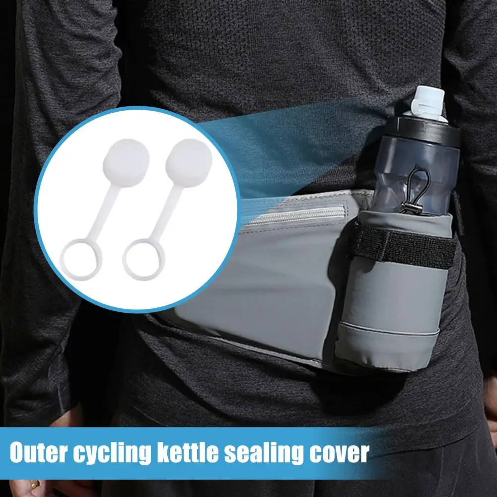 Dust Cover Dustproof Silicone Water Bottle Mud Caps Bpa free Heat resistant Sealing Food Grade water bottle dust cover 2pcs