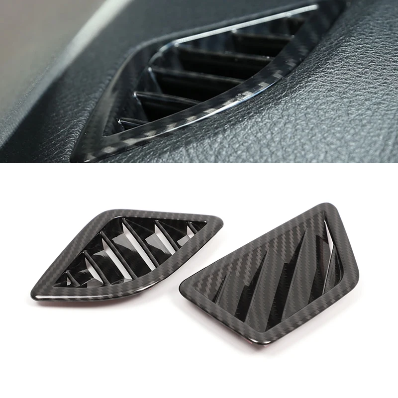 

LHD For BMW 5 Series F10 F11 F07 2011-2017 ABS Instrument Carbon Fiber Texture Side Air Conditioner Air Outlet Vent Cover Trim