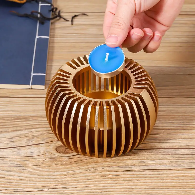 Teapot Warmers Multifunction Candle Heater Aluminum Alloy Coffee Stove Wooden Teapot Trivets