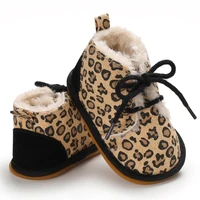 Leopard Theme Baby Shoes Boy Newborn Infant Toddler Casual Cotton Sole Anti-slip Breathable First Walkers Crawl Moccasins Shoes 4