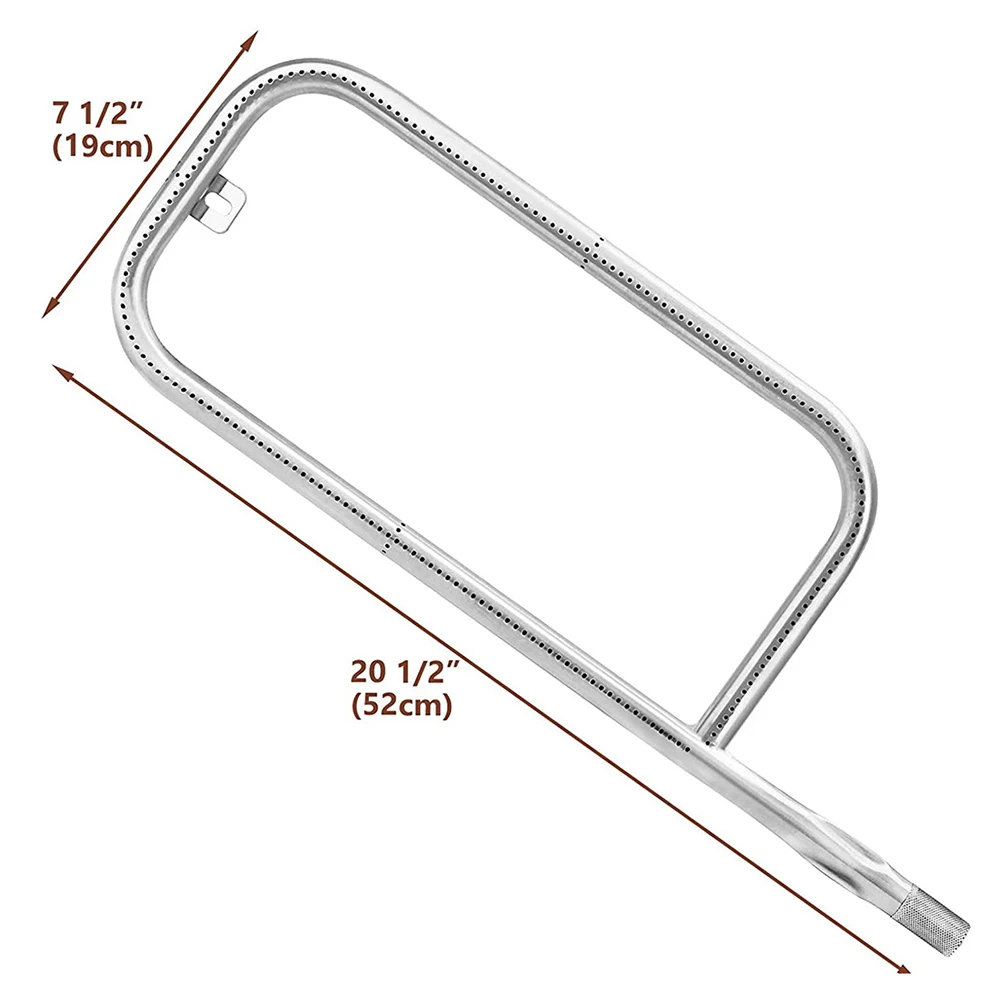 60041 Grill Burner 304 Stainless Steel Grill Burner 20.5 Inch Tube Replacement for Weber Q200/Q220/Q2000/Q2200
