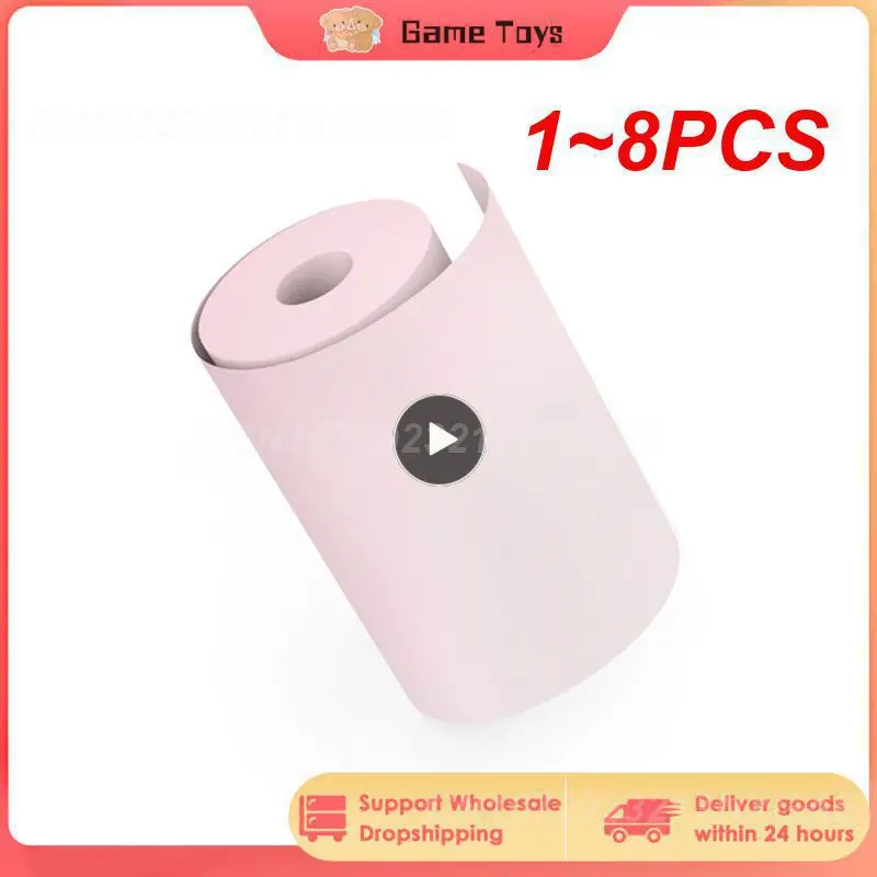 

1~8PCS Pocket Printer, Globalstore Wireless Inkless Pocket Printer, Label Printer ,Thermal Paper,Sticker Paper,Photo Paper