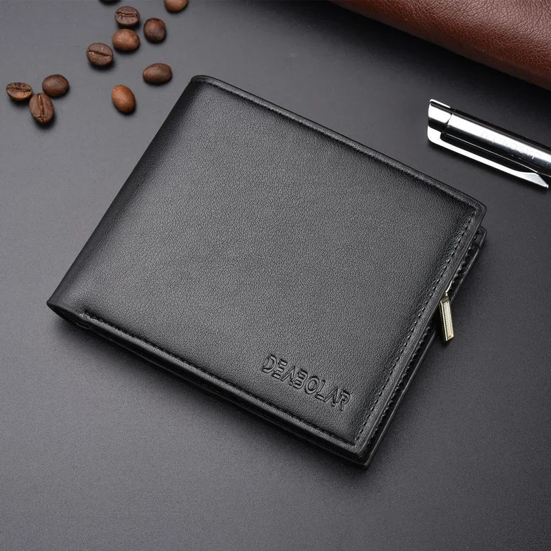 PU Leather Wallet Men's PU Leather Business Multi-Card Wallet