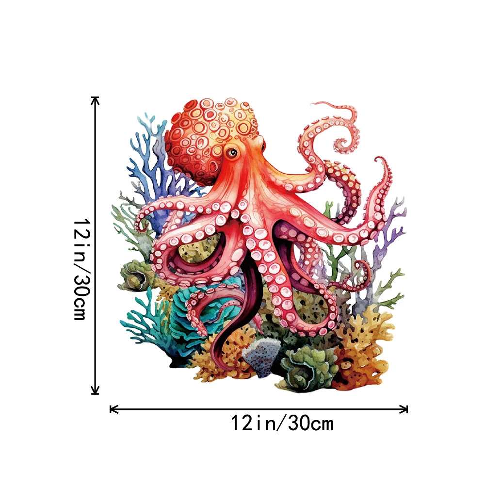 Vinyl Stickers Toilet Stickers Toilet Wall Stickers Toilet Seat Stickers 1pc Sea Coral Fish Toilet Stickers Bathroom Decoration Self-adhesive Flower Tools Removable Tile Stickers Restroom Renovat