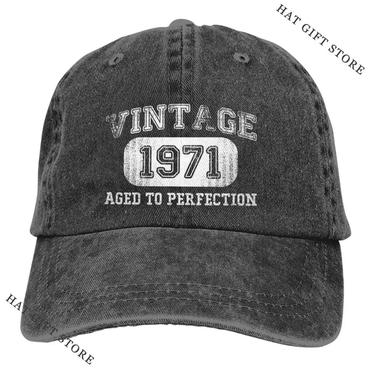

Hot Pure Color Dad Hats White Women's Hat Sun Visor Baseball Caps Vintage 1971 Culture Peaked Cap