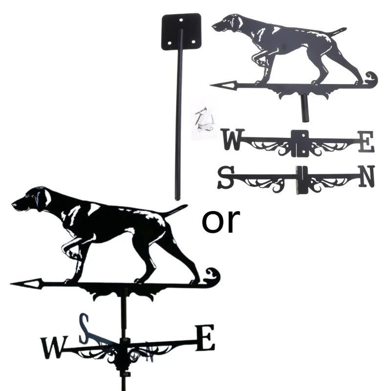 

Stainless Steel Paint Gardening Garden Direction Sign Weather Vane Retro 45BE