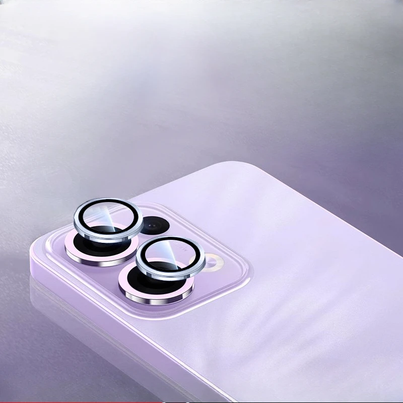 Premium Lens Protective Film with Metal Ring Camera Protector