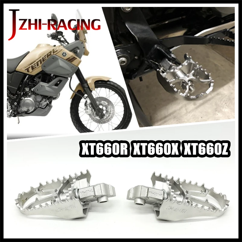 

FOR YAMAHA XT660 XT660R XT660X XT660Z Motorcycle Accessories Front Footpegs Foot Rest Peg.
