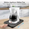 Kitchen Appliance Sliding Tray Coffee Maker Sliding Tray Caddy With Rolling Wheel Under Cabinet Countertop Storage For Air Fryer 3
