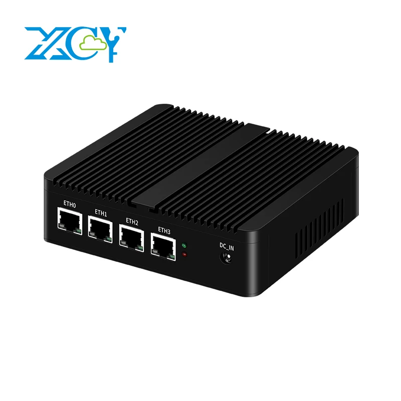 Xcy firewall roteador mini pc celeron j1900 n100 n5105 j4125 4x