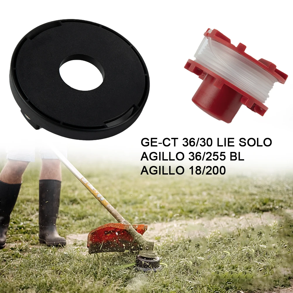 

Accessories Trimmer Kits Cover 97.2mm *28.7mm Line 26.5FT / 8M Plastic Material Trimmers Parts Set For Einhell
