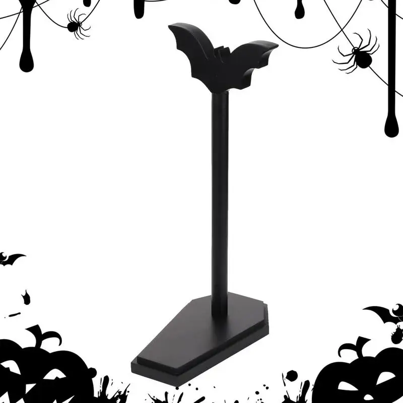 

Halloween Paper Towel Stand With Coffin Base And Bat Standing Tissue Holder Toilet Kitchen Accessories For Halloween Decor