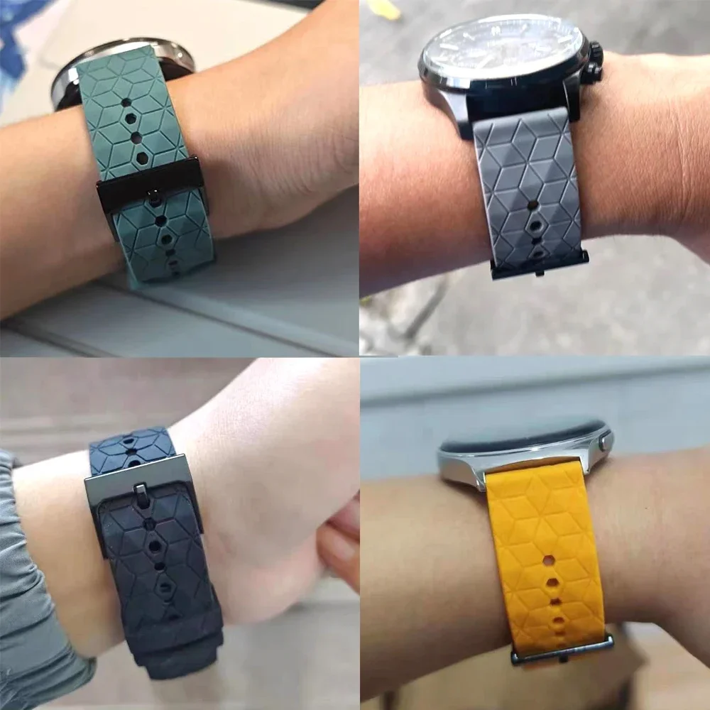 Silicone Wristband Strap for Smart Watches - Adjustable and Stylish Bracelet