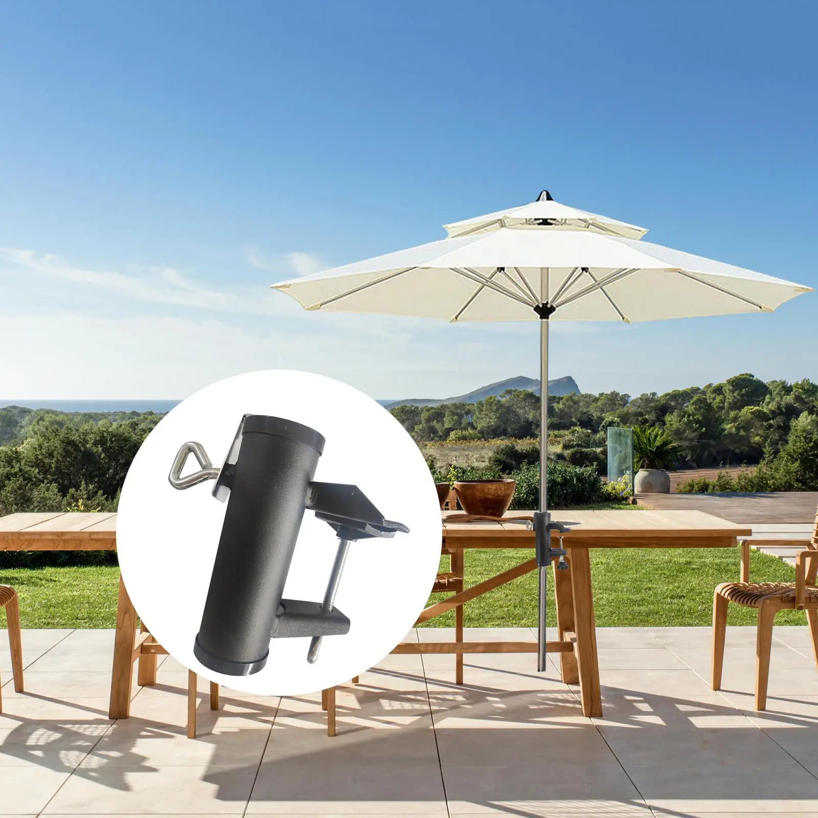 

Patio Umbrella Mount Chair Clip Umbrella Clamp Stand Holder Mount Bracket