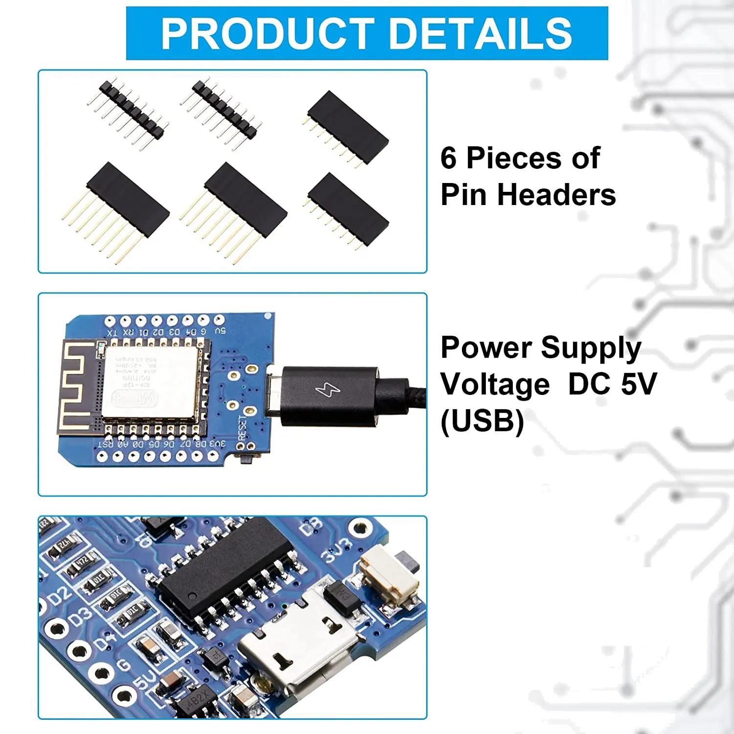   NodeMcu  D1  ESP8266 ESP-12F 4M Ʈ WLAN WiFi ͳ   10 Pcs