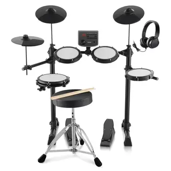 Electric Drum Set Electronic Kit 150 Sounds for beginners and Adults Compact Drumming Experience Ideal for Practice and