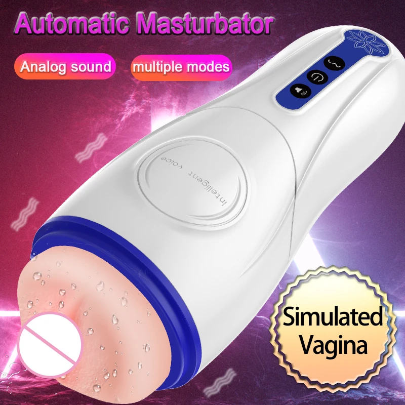 Automatic Male Masturbation Cup Penis Oral Real Vagina Sucking Vibrator Glans Stimulator Pocket Pussy Sex Toys For Men Adult
