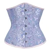 Sexy Underbust Corset Top Women Waist Trainer Gothic Bustier Shapewear Woman Clothes Faja Lingerie Blusas Binder Body Shaper - 1-9014 blue, XXL