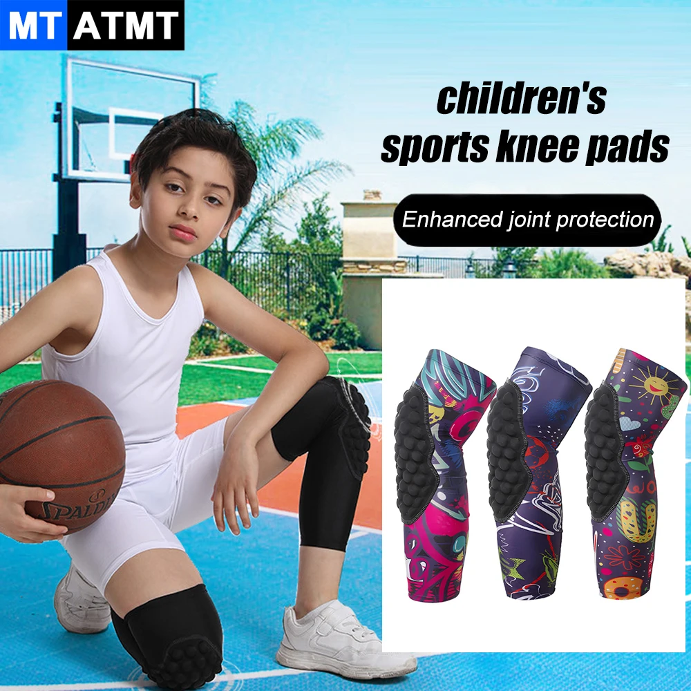 

MTATMT Crashproof Knee Support Protective Honeycomb Sport Leg Knee Pads Gear For Children Breathable Basketball Knee Brace