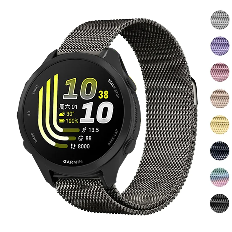 Magnetic Stainless Steel Loop Band Bracelet - 20mm/22mm Strap Replacement
