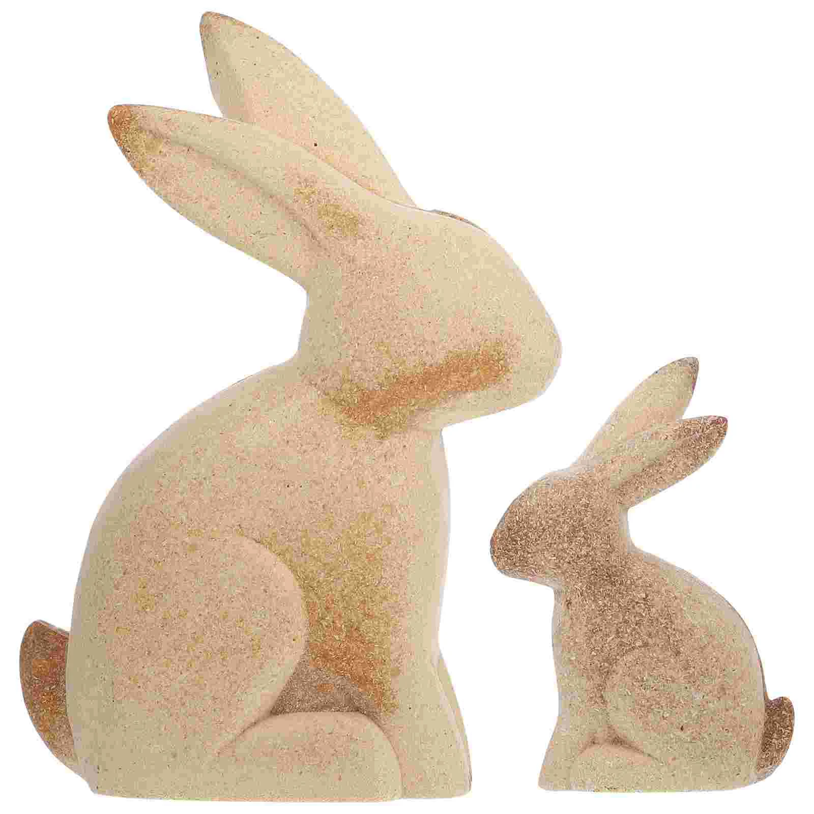 

Decor Solid Wood Crafts Desktop Adornments Animal Ornament Bamboo Wooden Shape Child