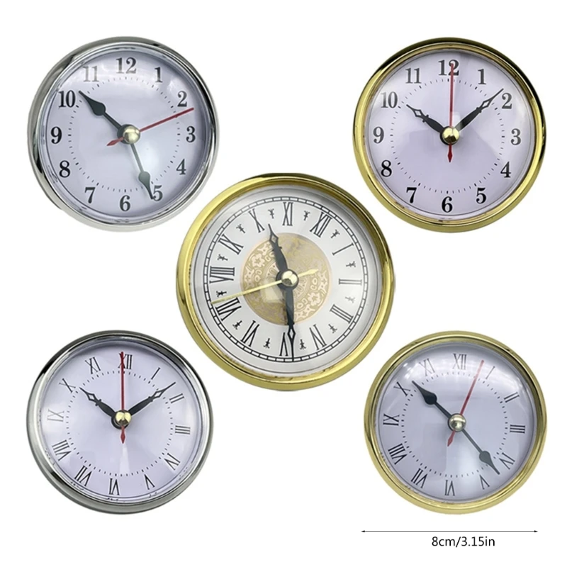 80mm Clock Insert Watch Clock Head Arabic Numeral Roman Numeral Watch Insert A0KF 6