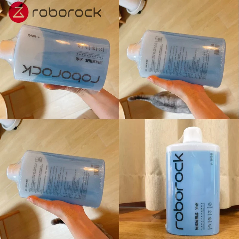 Original Floor Cleaning Solution for Roborock S7 MaxV Ultra/Dyad/S7 Vacuum Cleaner Spare Parts 1L Robot Mops  Antibacterial