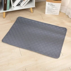 Washable Reusable Waterproof Pet Pee Pad - Four-Layer Training and Protection Mat - 60x45cm (Grey)