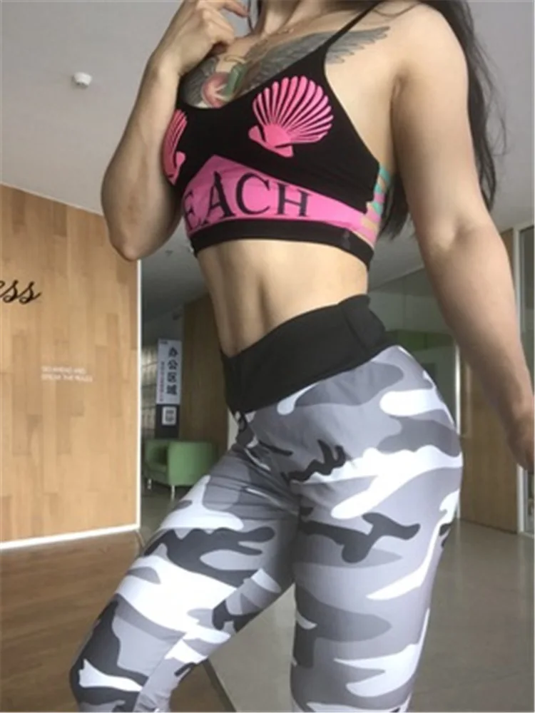 thigh highs New Camouflage Yoga Pants Women Fitness Leggings Workout Sports Shorts Sexy Push Up Gym Wear Elastic Slim- Free Shipping carhartt leggings