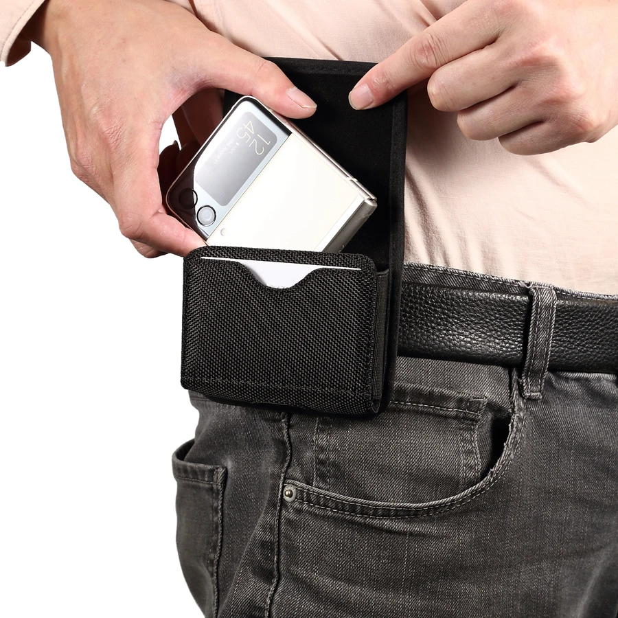 Premium Oxford Cloth Waist Pouch with Belt Clip Holster
