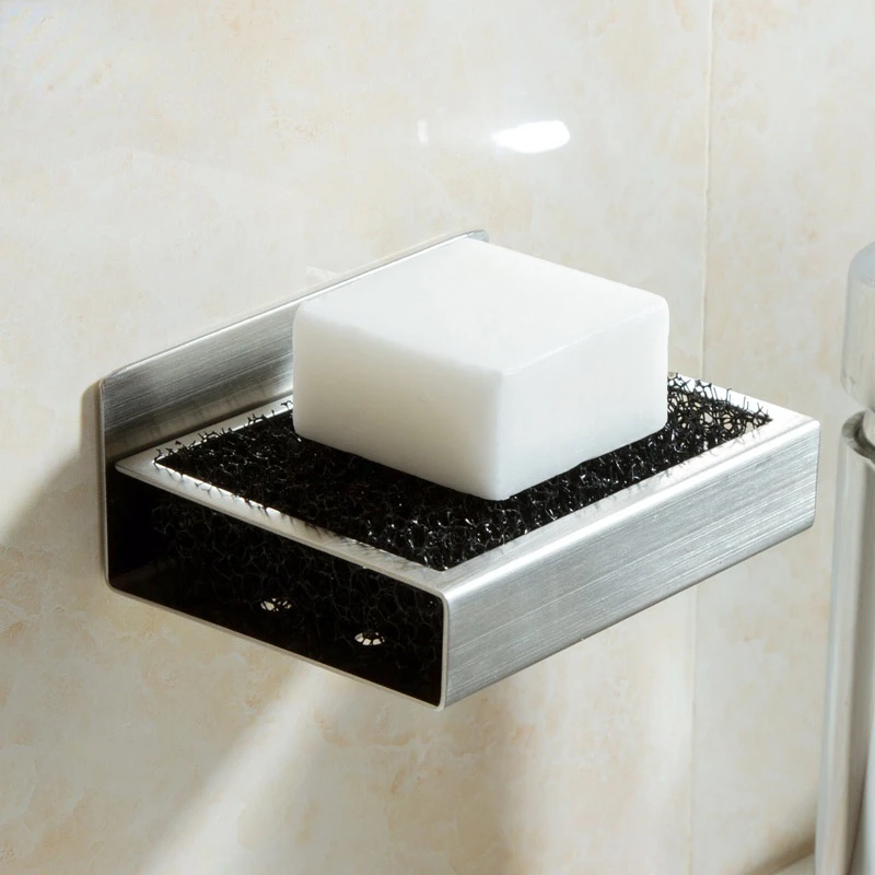 

Creative Stainless steel Style Bathroom Wall Hanging Soap Dish Soap Holder Bathroom Drain Soap Box Handmade Soap Soap Holder