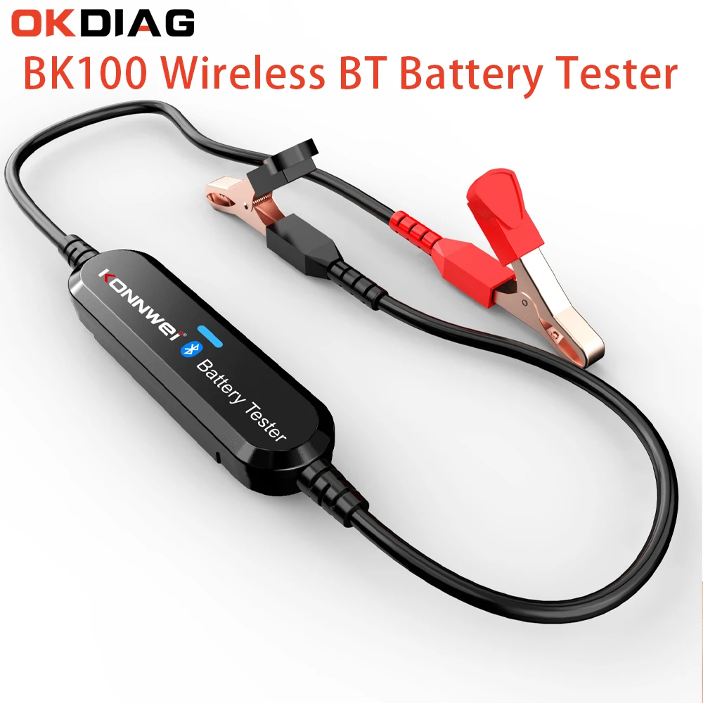 KONNWEI New BK100 Wireless BT Battery Tester 100 2000 CCA 6V 12V Battery Detector Battery