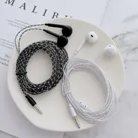 1Pcs 2m/3m Cable Length Wired Headset Monitoring Recording Black White Bass Earplugs Anchor 3.5mm Computer Game Live Headphone 2