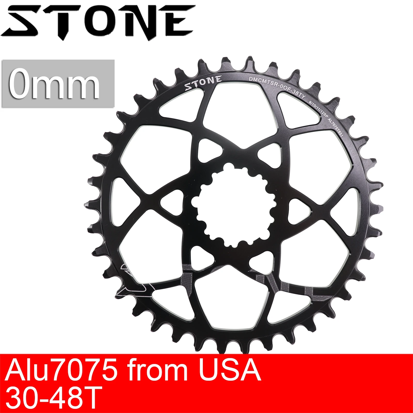 

Stone Round Bike Chainring 0mm Offset for Sram X9 X0 XX1 X1 BB30 Direct Mount Bicycle 30T 32T 34T 36T 38T 40T 42T 44T 46T 48T