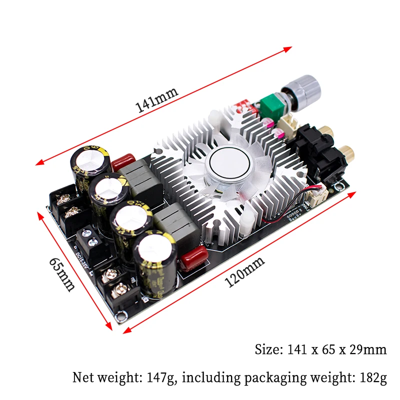 ZK-1602 High Power Digital amplifier board TDA7498E Stereo 160WX2