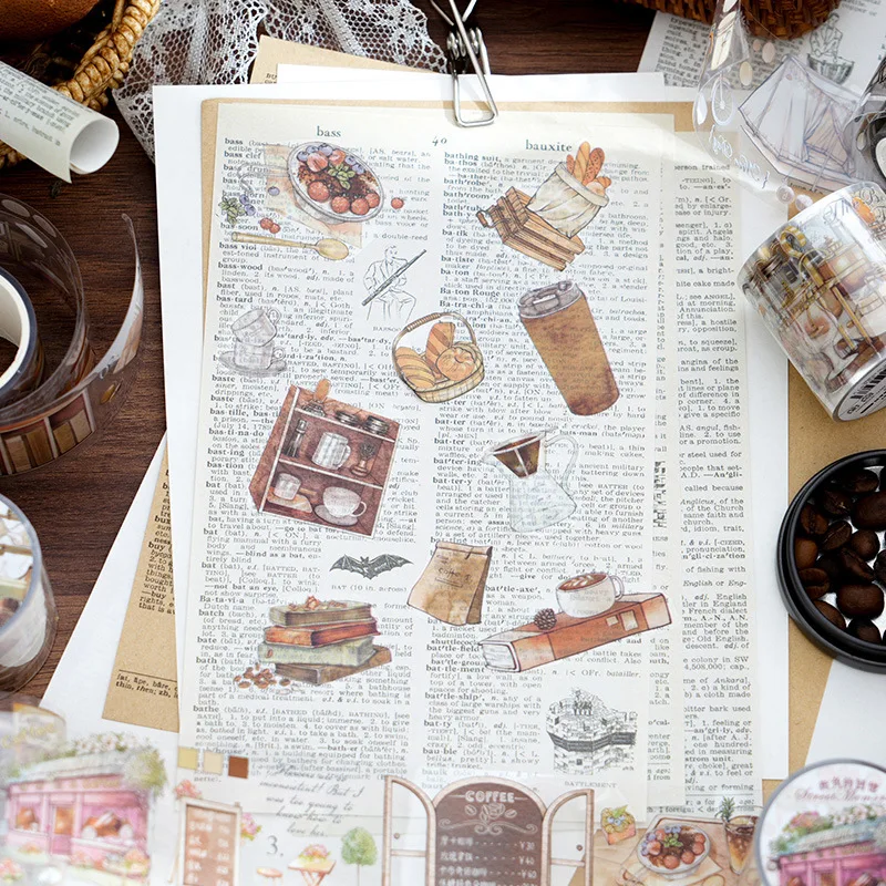 1pcs/1lot Decorative Adhesive tapes A Journey Through the Years masking tapes Junk Journal Scrapbooking stikcers DIY