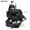 Ghost ship Pirates of the Caribbean Building blocks Queen Anne Revenge Battleship Black Pearl Ship Model Bricks toy kid gift 3