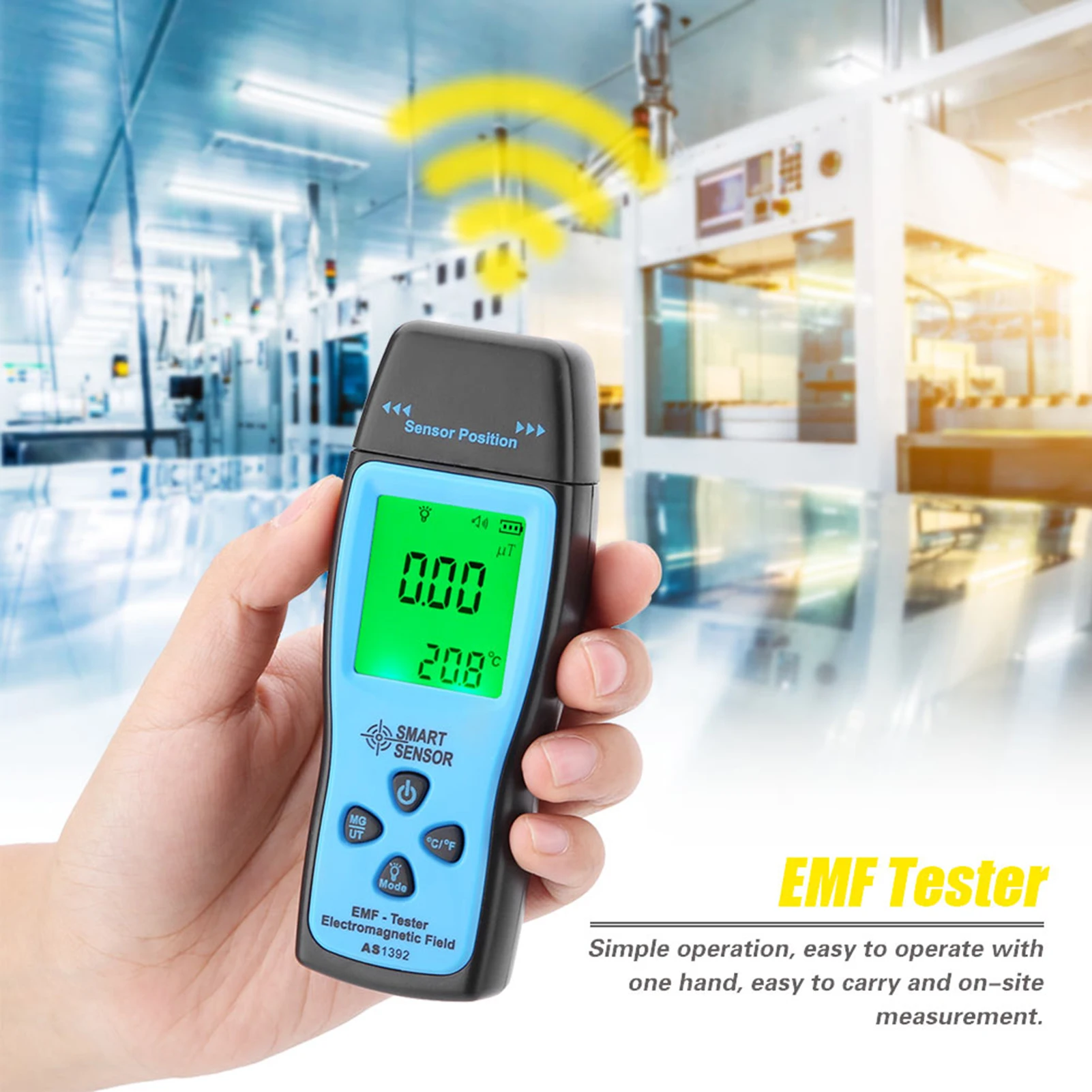 SMART SENSOR AS1392 Digital EMF Tester Digital Electromagnetic Radiometer Mini L