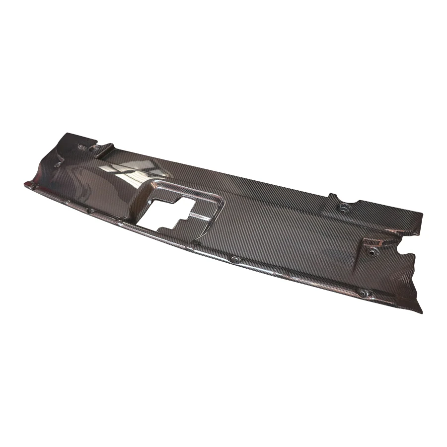 Carbon Fiber Engine Compartment Cooling Plate For Ford Mustang 2.3T 5.0 2015- Replace Water Tank Radiator Cover Accessories
