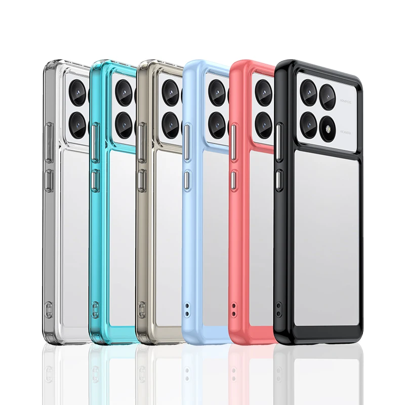 Per Xiaomi Poco X6 Pro Case Luxury Silicone Clear Bumper Shell Custodia Antiurto Per Telefono Poco X6 Pro Cover Poco X6 Pro Case Tpu Capa