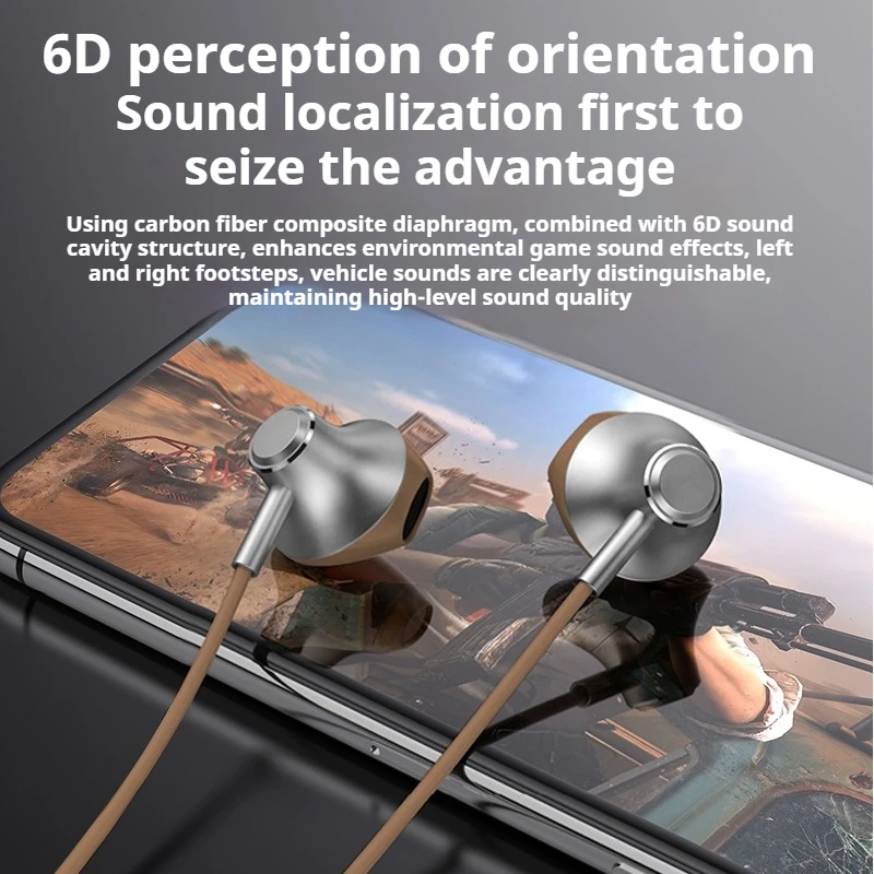 Enhanced 6D Surround Bass Wired Bluetooth Earphones