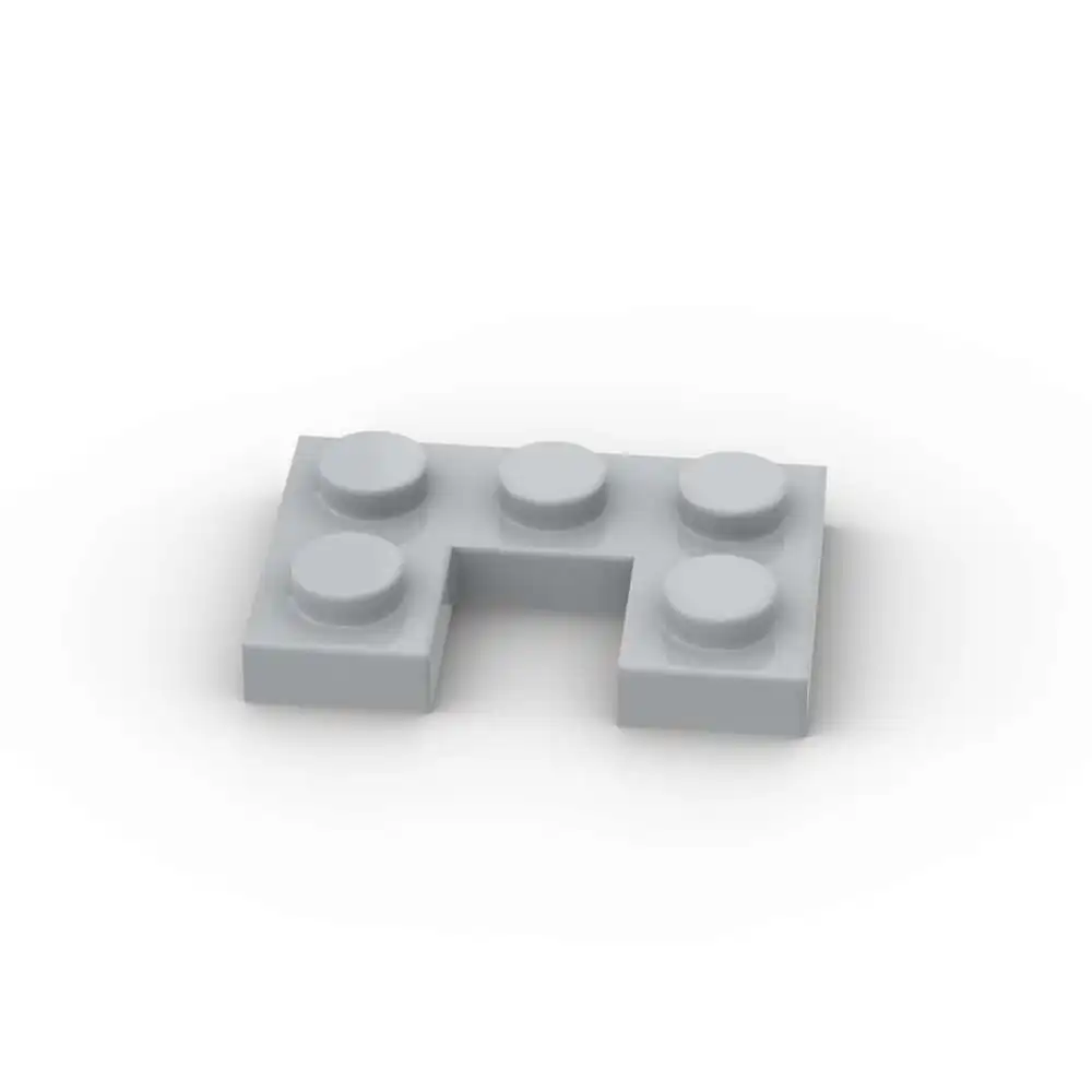 MOC 10PCS 73831 수정된 2x3 1x1 컷아웃 빌딩 블록 하우스 플레이트 보드 부품 벽돌 입자 장난감 어린이 생일 선물