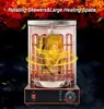 Shawarma Machine Electric Vertical Kebab Grill Gyro Rotisserie Oven Meat Broiler with 2 Heating Tubes Stainless Steel Body 110V 5