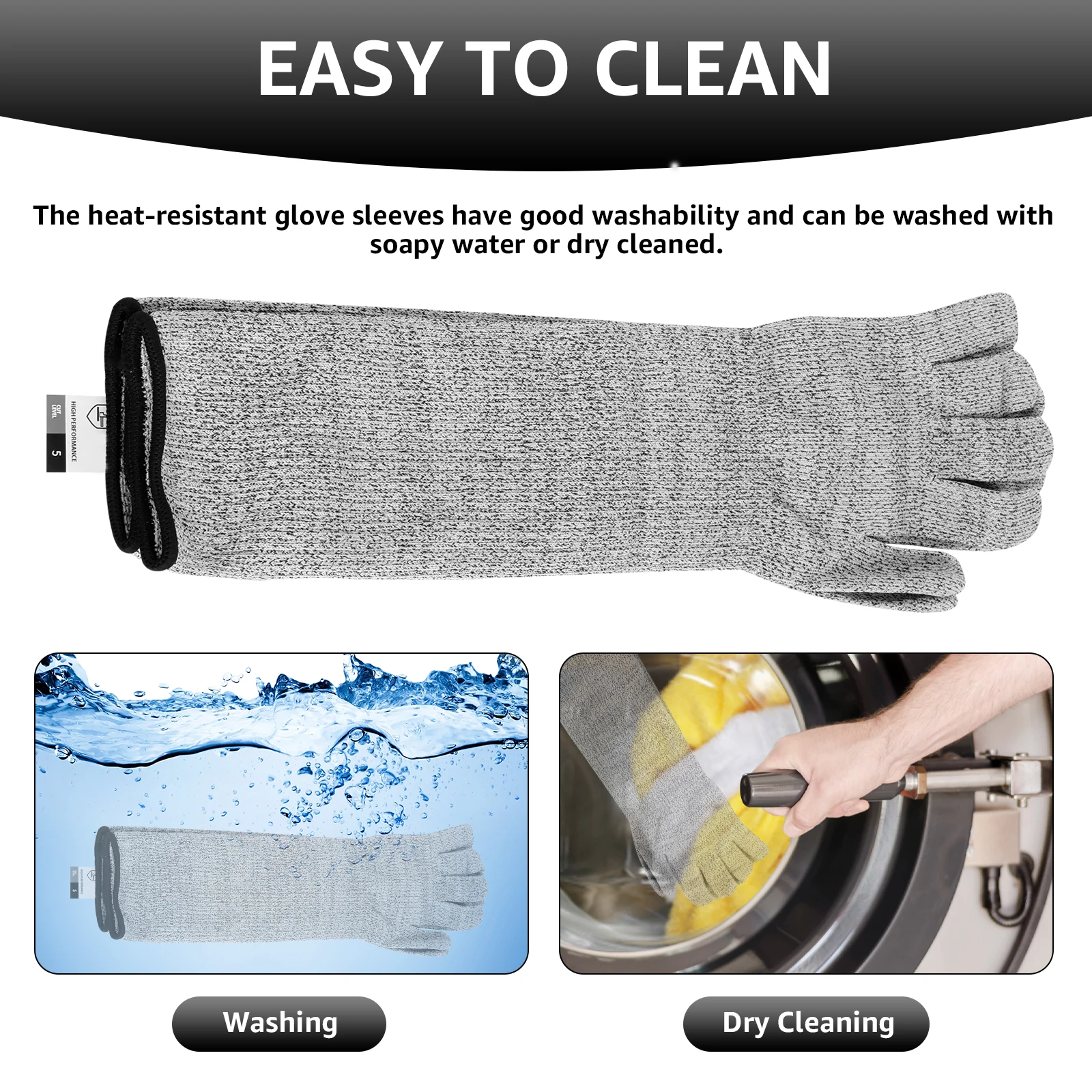 Breathable HPPE Cut Resistant Anti-Puncture Gloves Arm Protection Gloves Arm Sleeve  Long Arm Cover Work Safety Protective 5