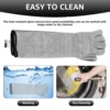 Breathable HPPE Cut Resistant Anti-Puncture Gloves Arm Protection Gloves Arm Sleeve  Long Arm Cover Work Safety Protective 5